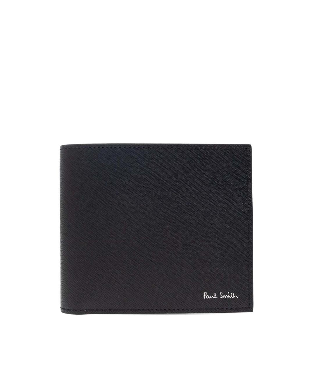 PAUL SMITH Черный кожаный кошелек, фото 1