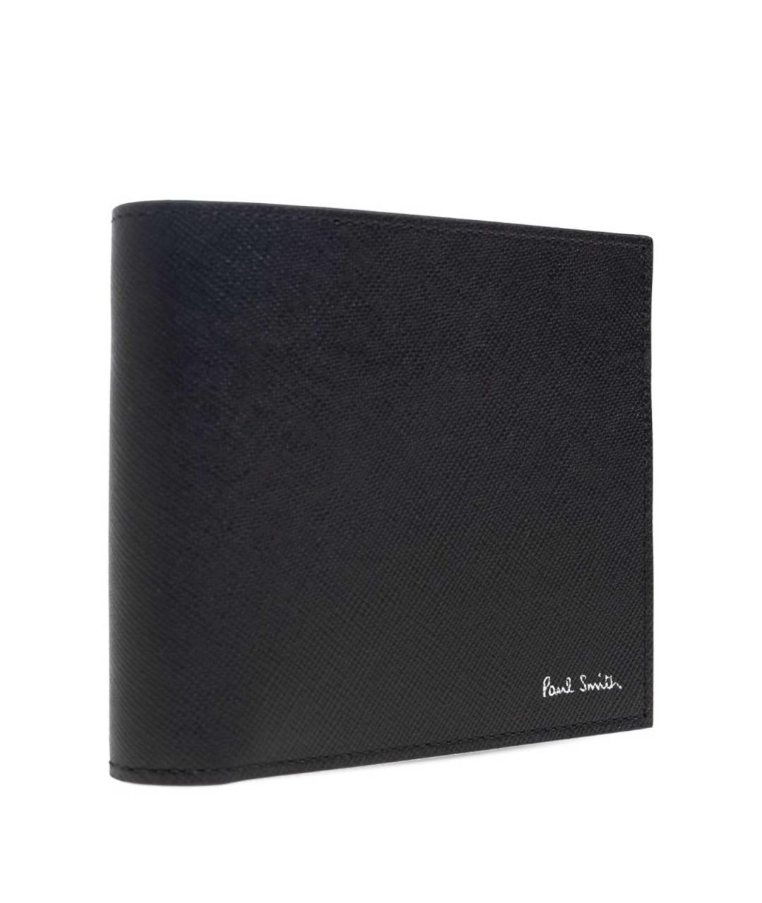 PAUL SMITH Черный кожаный кошелек, фото 5