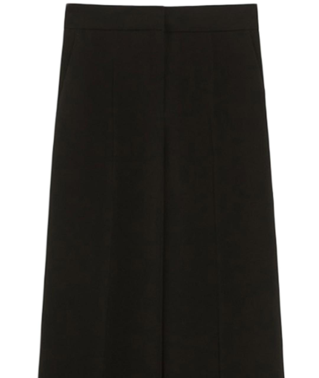MAX MARA Темно-синие полиэстеровые брюки широкие, фото 2