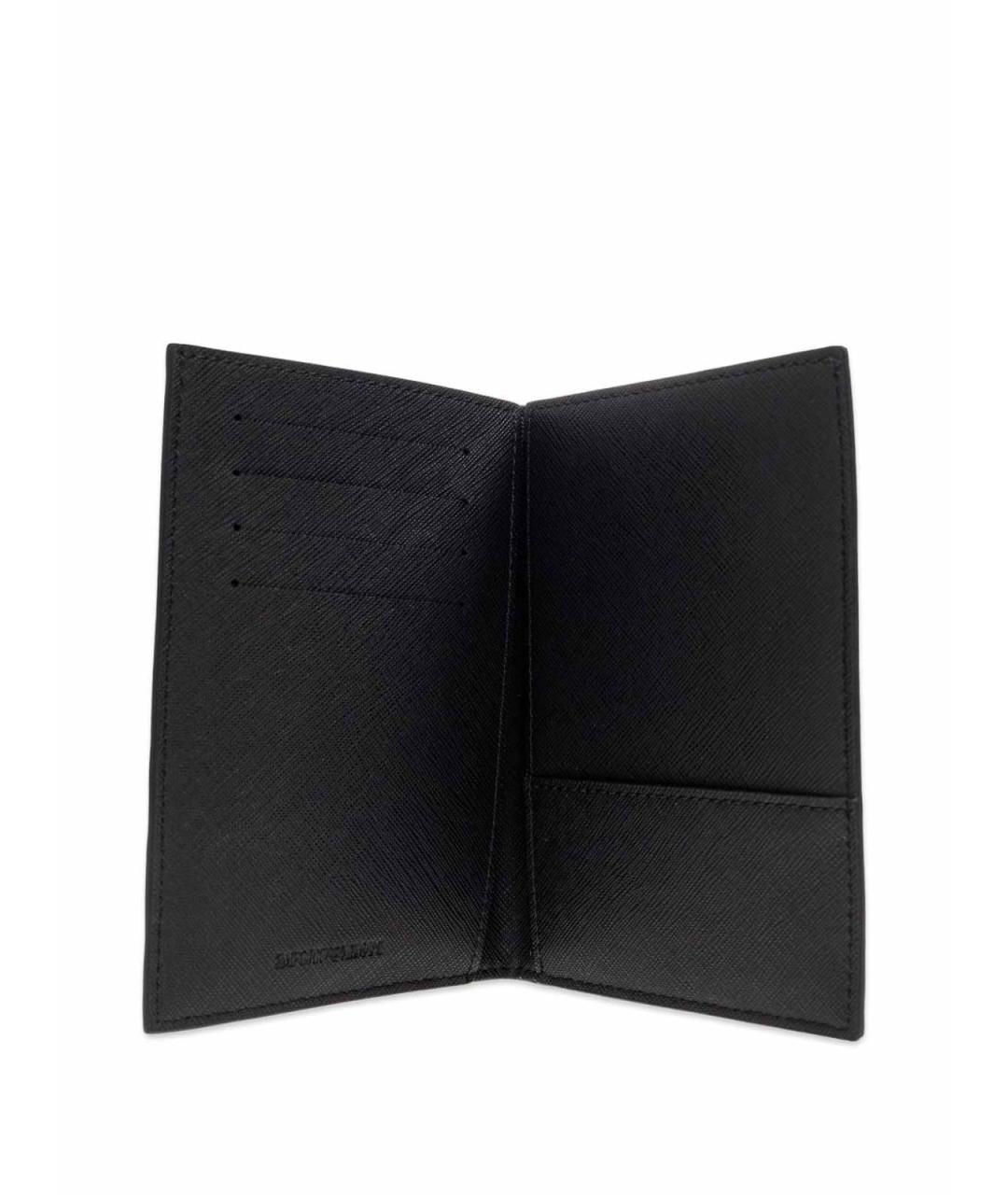 EMPORIO ARMANI Черный кожаный кардхолдер, фото 4