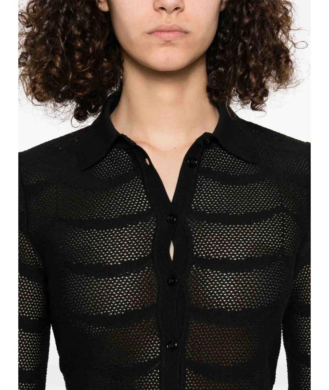 TOM FORD Черная хлопковая рубашка, фото 4