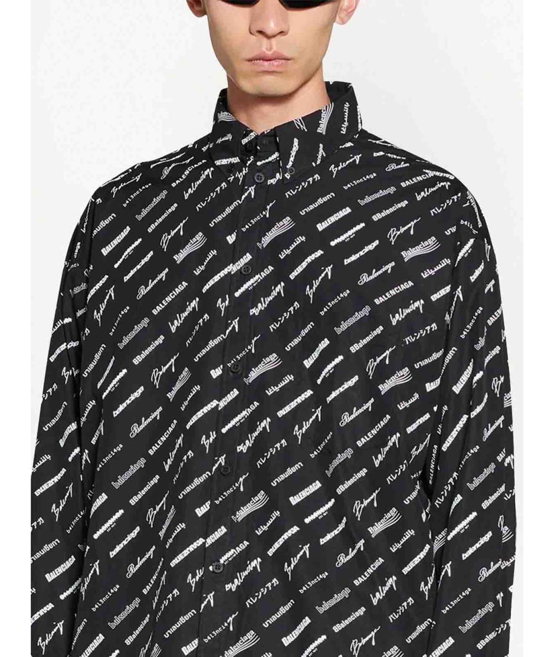 BALENCIAGA Синяя хлопковая классическая рубашка, фото 3