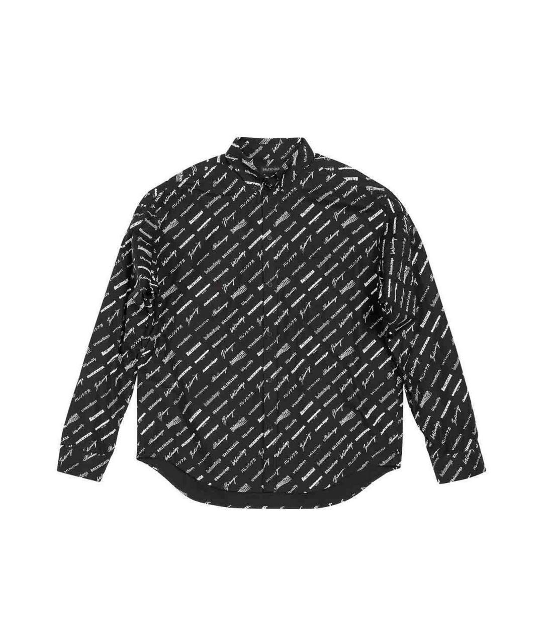 BALENCIAGA Синяя хлопковая классическая рубашка, фото 1