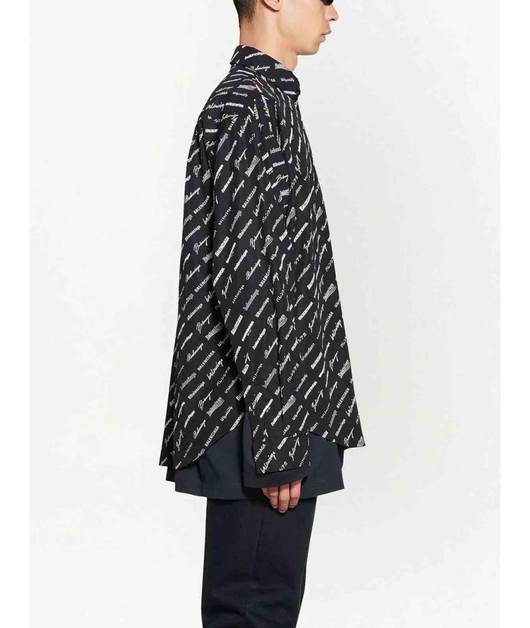 BALENCIAGA Синяя хлопковая классическая рубашка, фото 4
