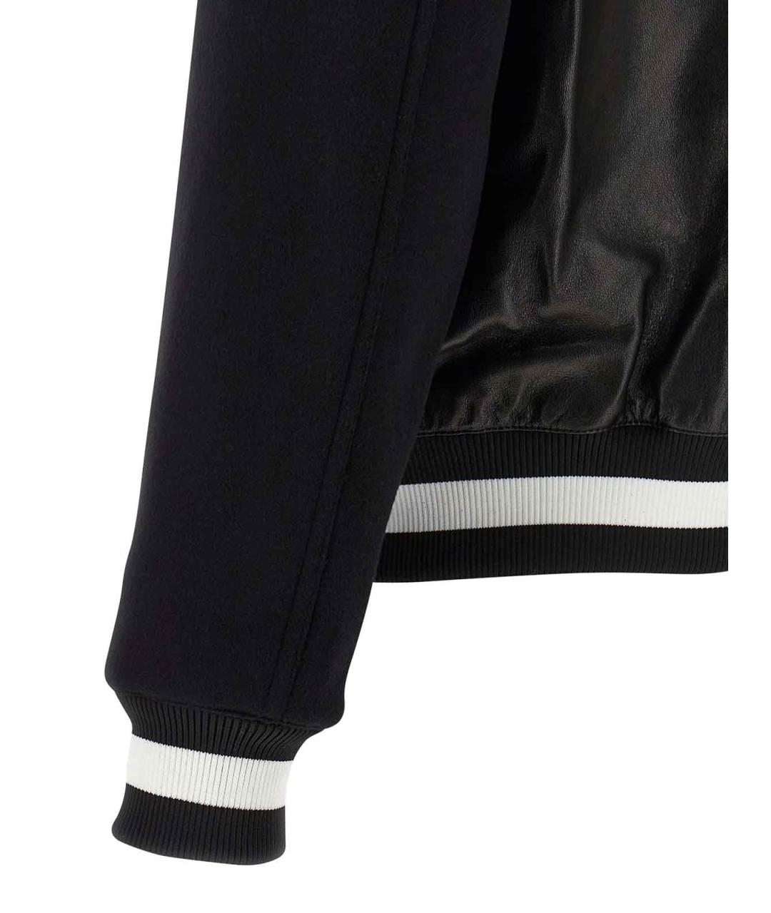 BALMAIN Черная кожаная куртка, фото 4