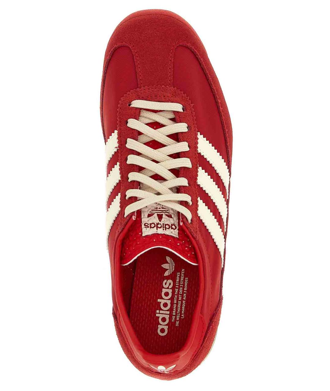 ADIDAS Красные замшевые низкие кроссовки / кеды, фото 4