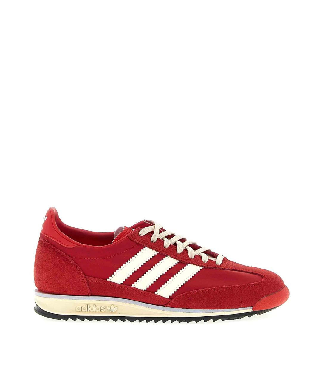 ADIDAS Красные замшевые низкие кроссовки / кеды, фото 1