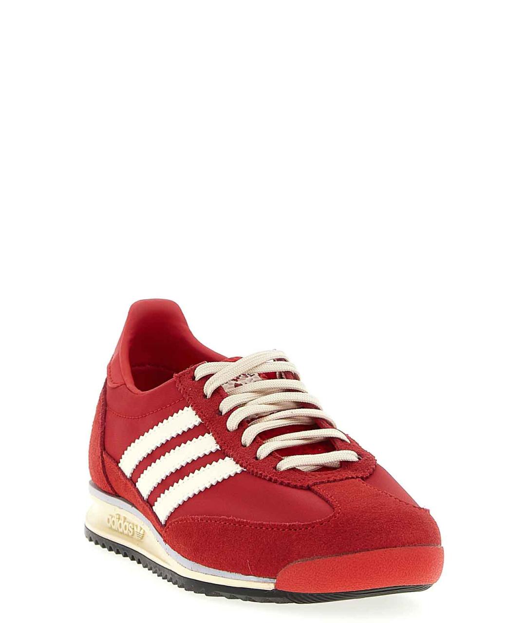 ADIDAS Красные замшевые низкие кроссовки / кеды, фото 2