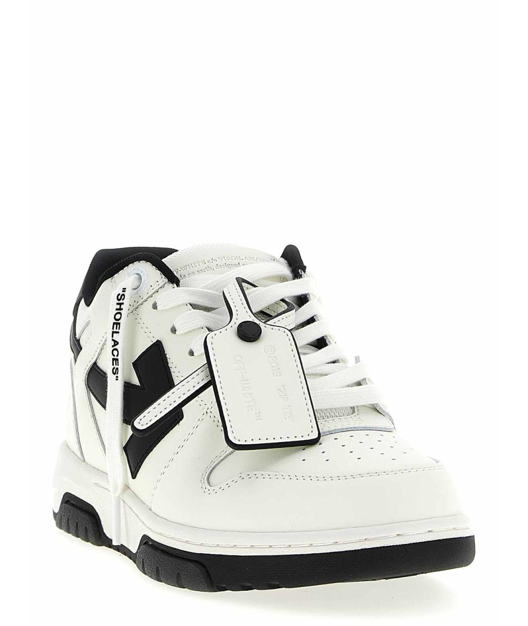 OFF-WHITE Белые резиновые низкие кроссовки / кеды, фото 3