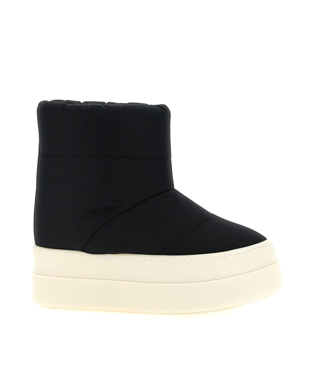 RICK OWENS DRKSHDW Черные резиновые ботильоны, фото 1
