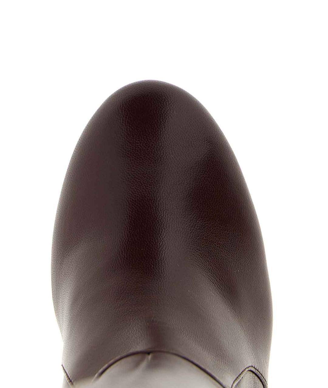 STUART WEITZMAN Бордовые кожаные сапоги, фото 4