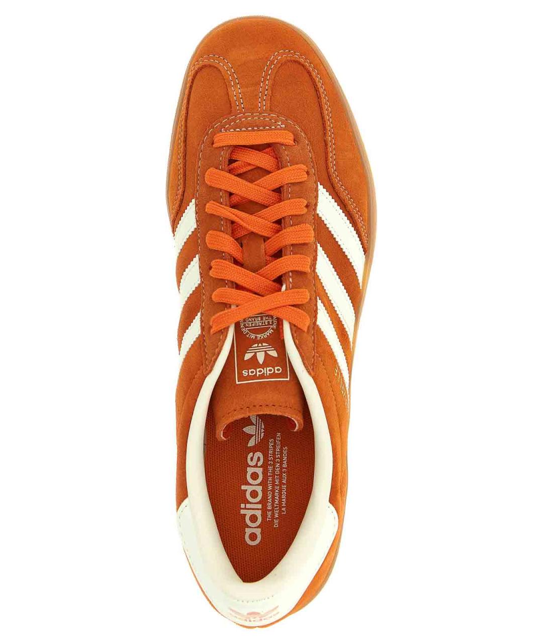 ADIDAS Оранжевые замшевые низкие кроссовки / кеды, фото 4