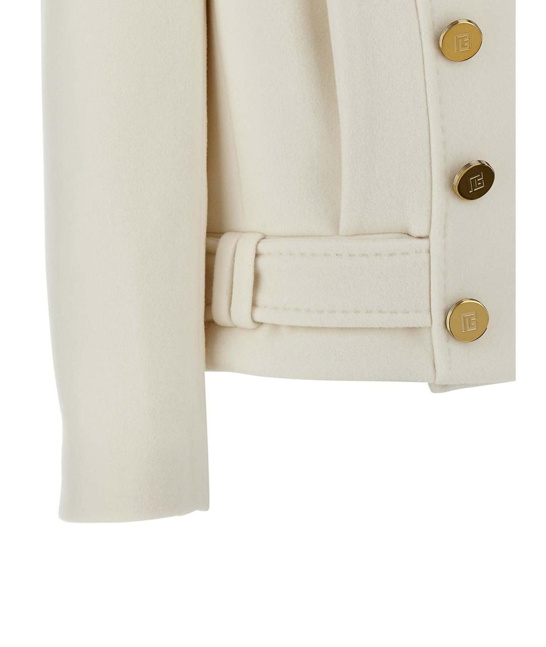BALMAIN Белая шерстяная куртка, фото 4