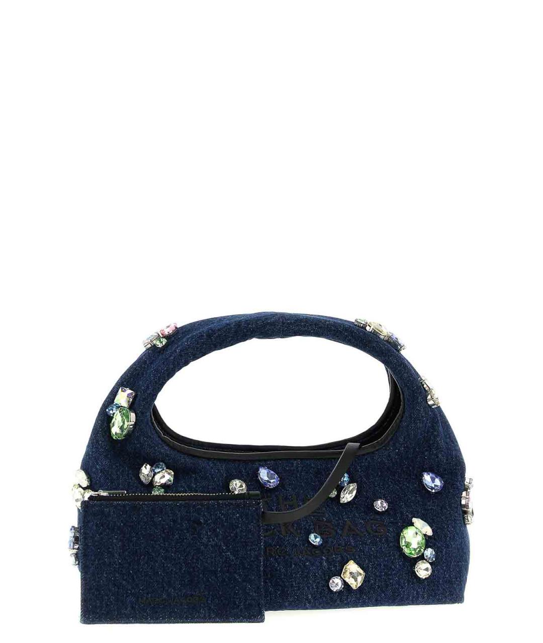 MARC JACOBS Синяя хлопковая сумка с короткими ручками, фото 3