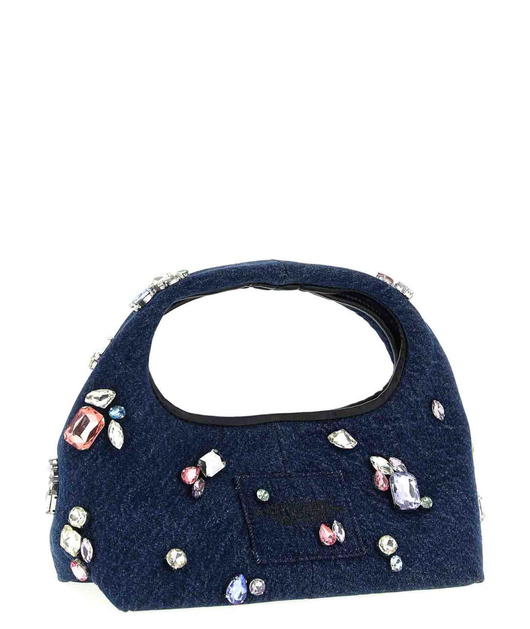 MARC JACOBS Синяя хлопковая сумка с короткими ручками, фото 2