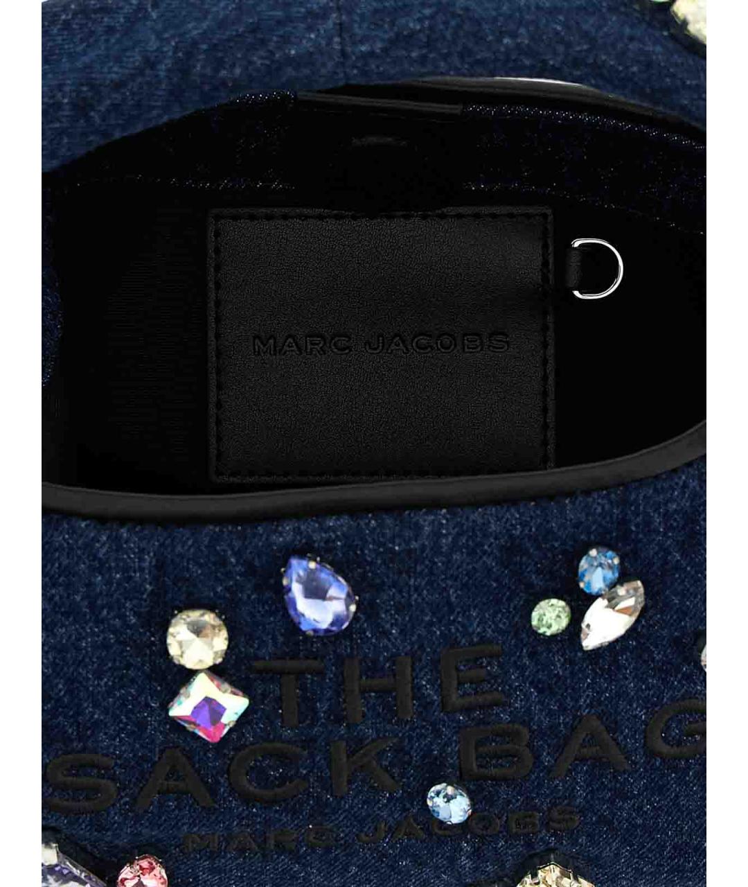 MARC JACOBS Синяя хлопковая сумка с короткими ручками, фото 4