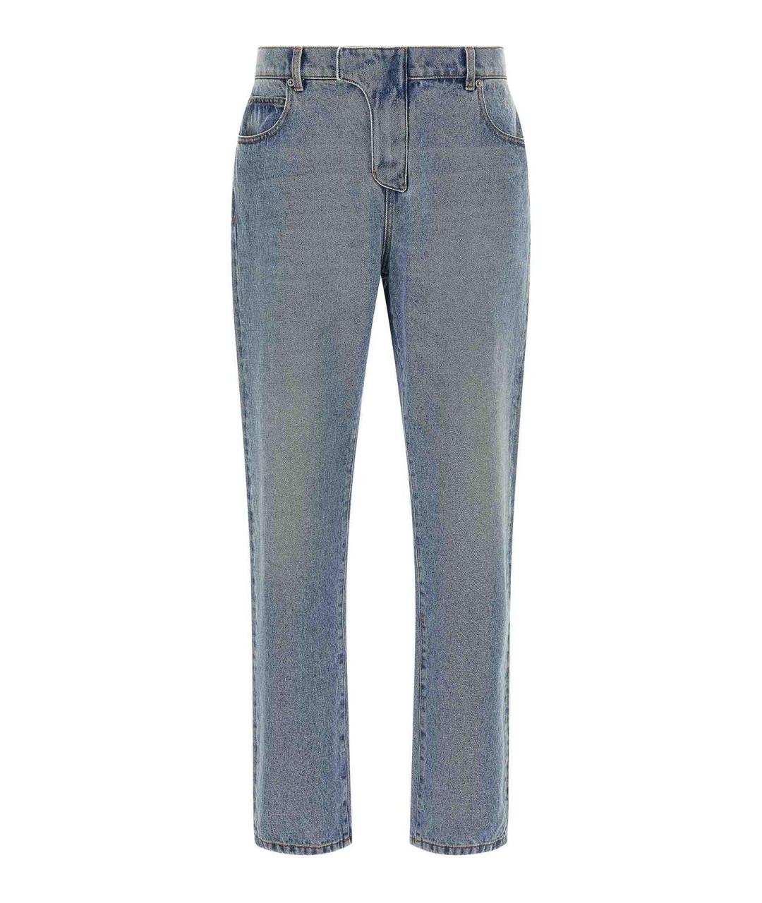 BALMAIN Синие хлопковые джинсы, фото 1