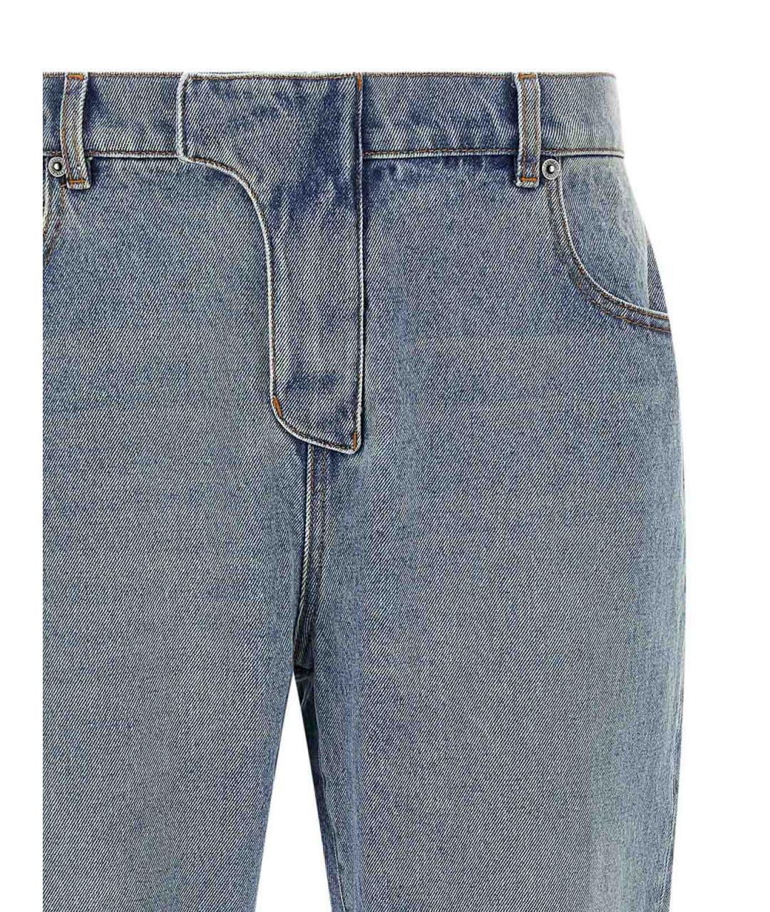 BALMAIN Синие хлопковые джинсы, фото 3