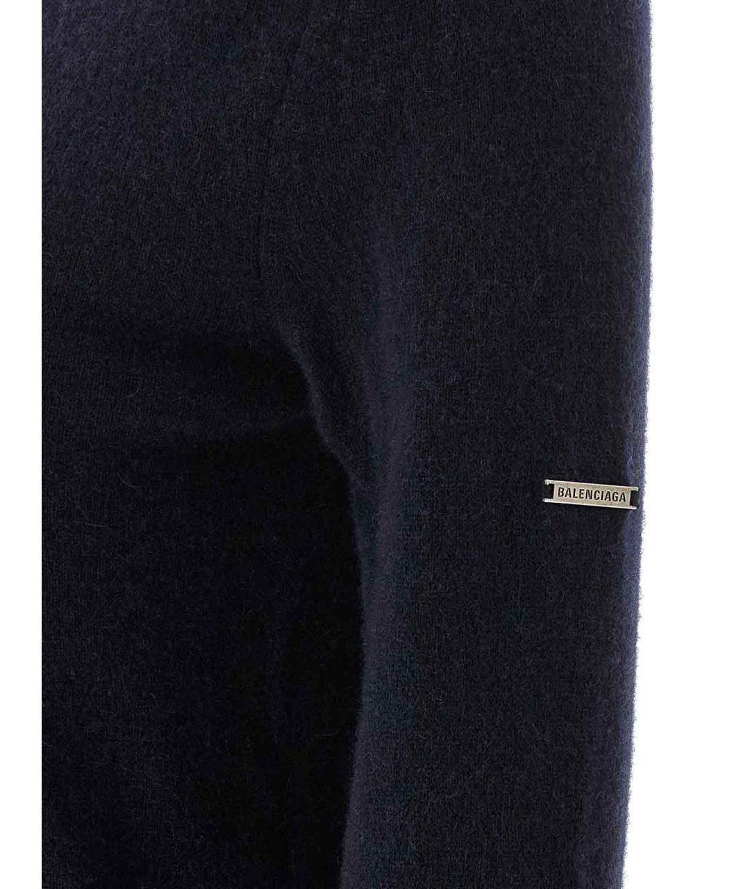 BALENCIAGA Темно-синяя кашемировая водолазка, фото 4