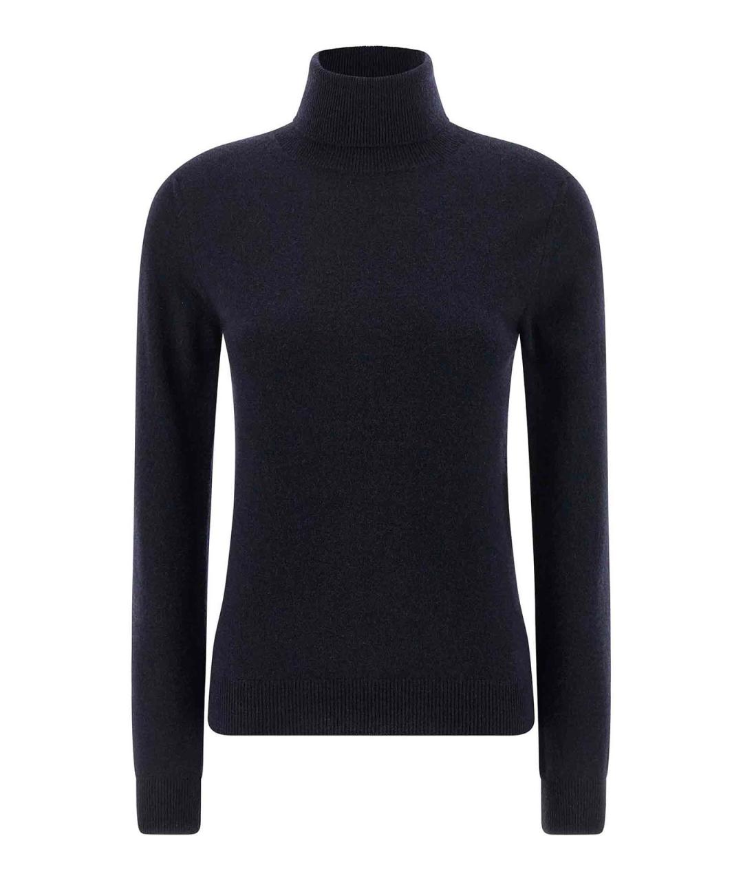 BALENCIAGA Темно-синяя кашемировая водолазка, фото 1
