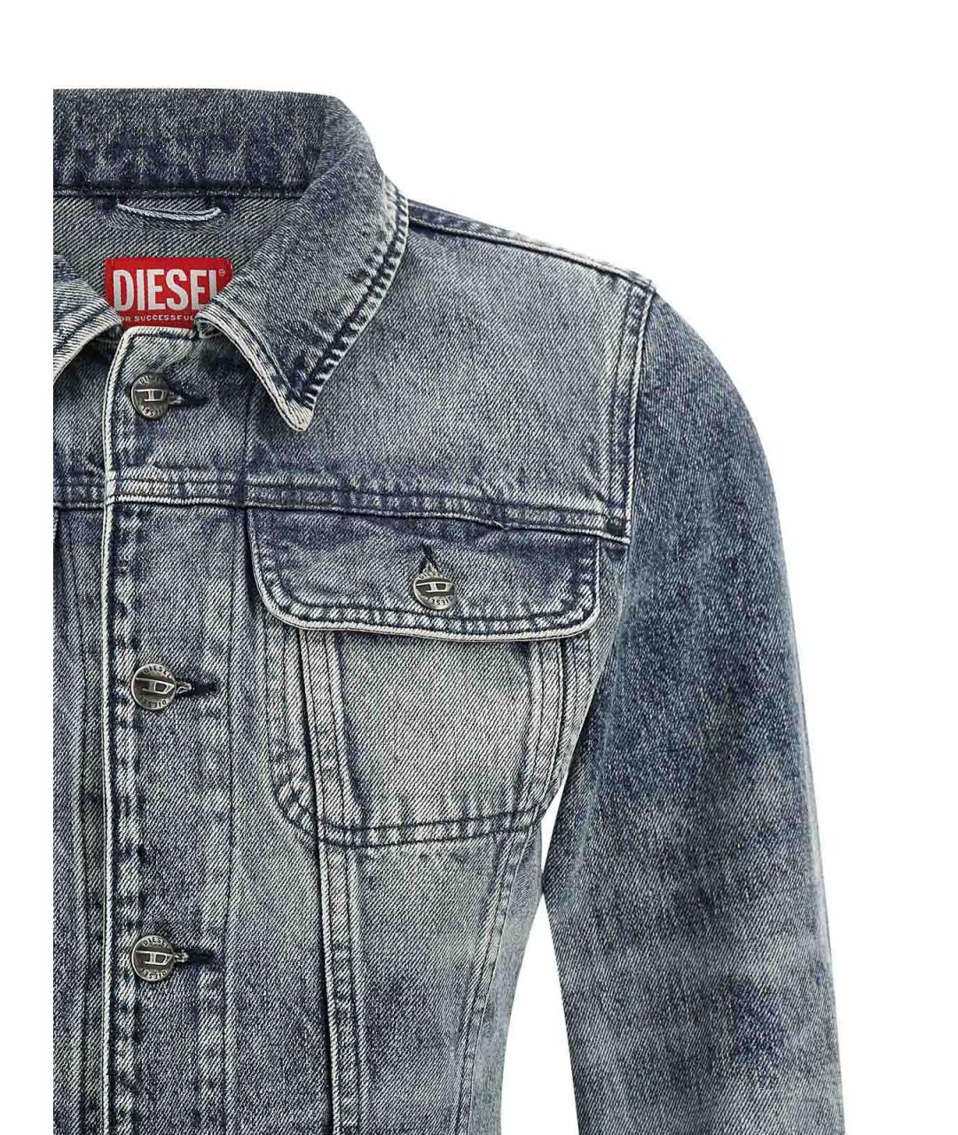 DIESEL Синяя хлопковая куртка, фото 3