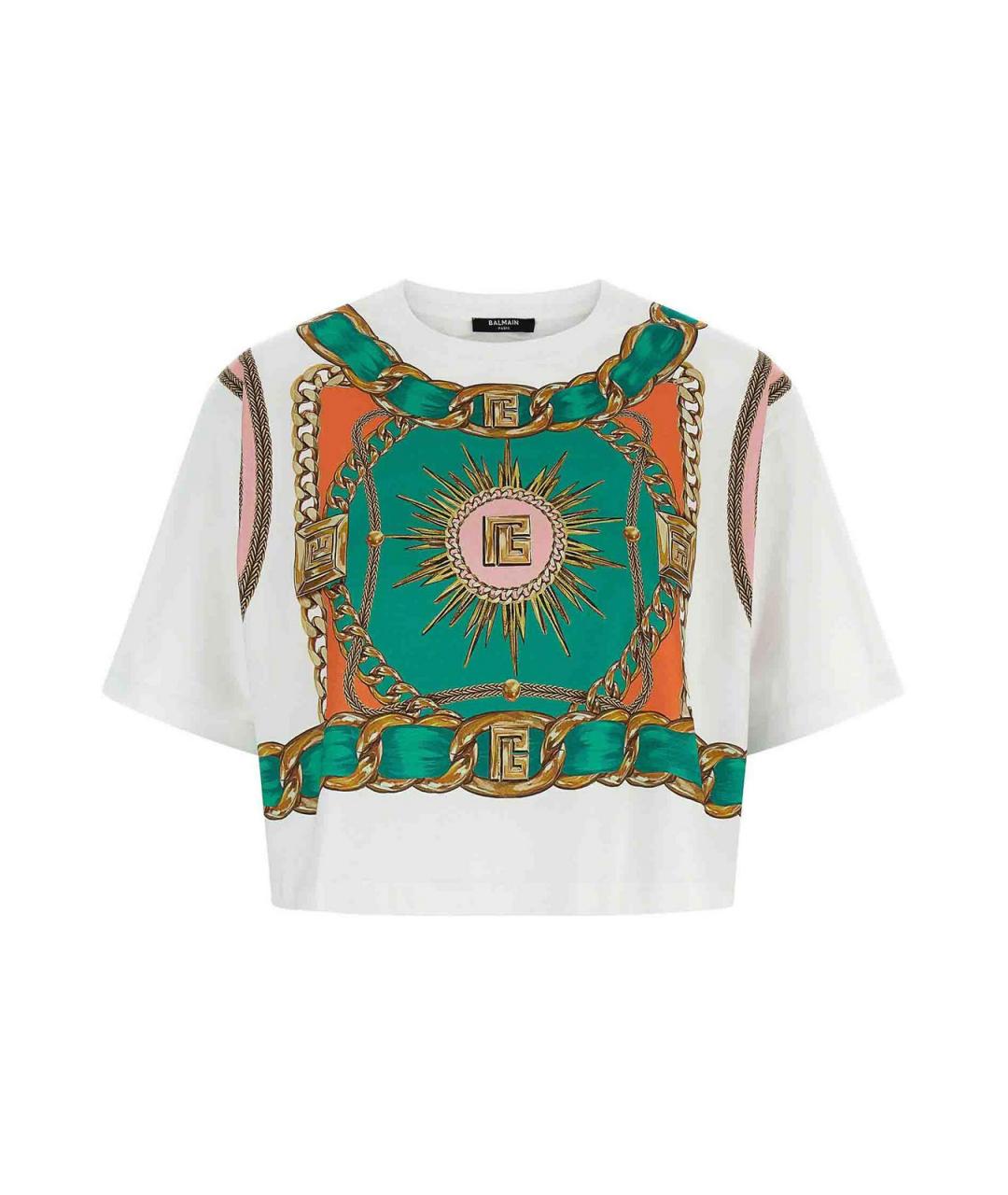 BALMAIN Мульти хлопковая футболка, фото 1