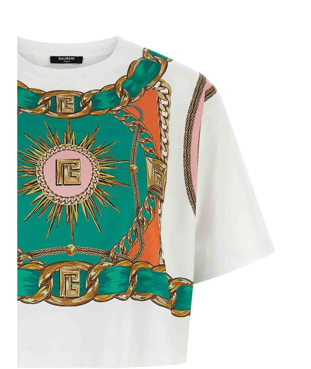 BALMAIN Мульти хлопковая футболка, фото 3