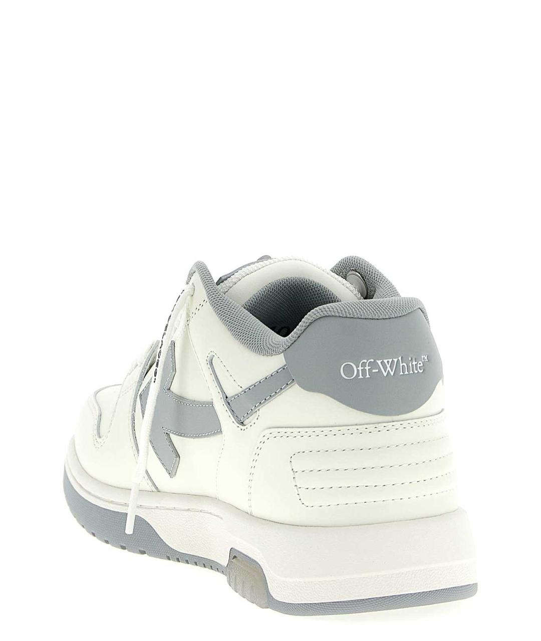 OFF-WHITE Серые резиновые низкие кроссовки / кеды, фото 4