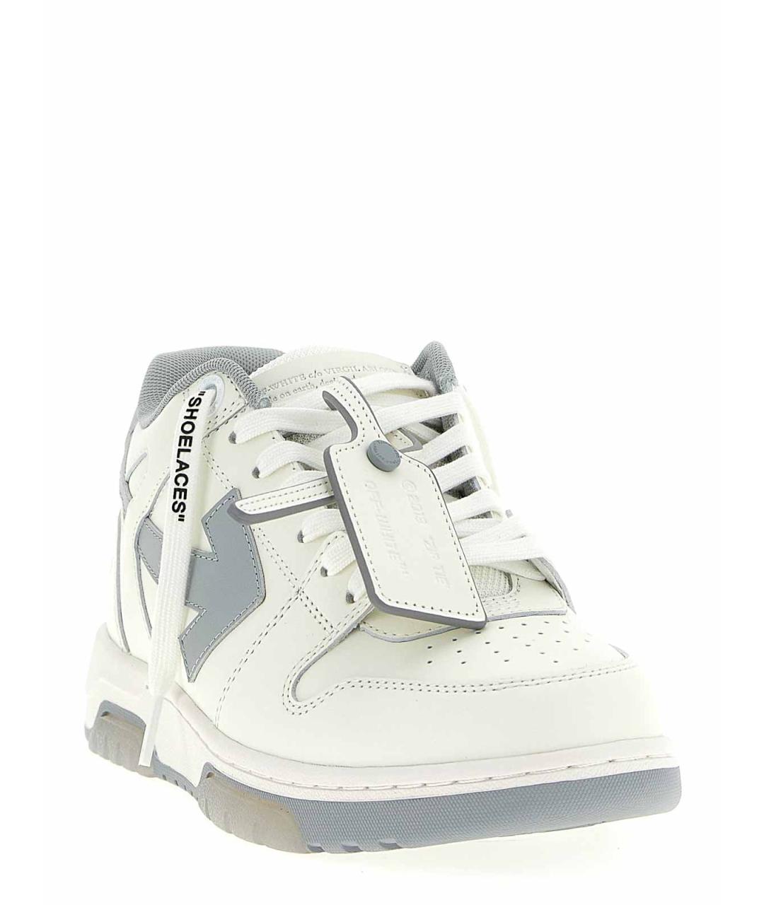 OFF-WHITE Серые резиновые низкие кроссовки / кеды, фото 3