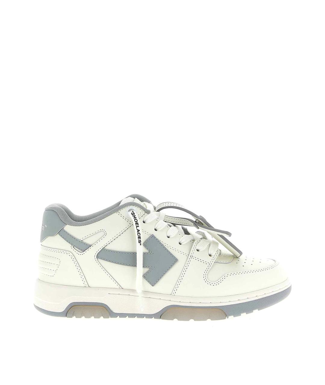OFF-WHITE Серые резиновые низкие кроссовки / кеды, фото 1