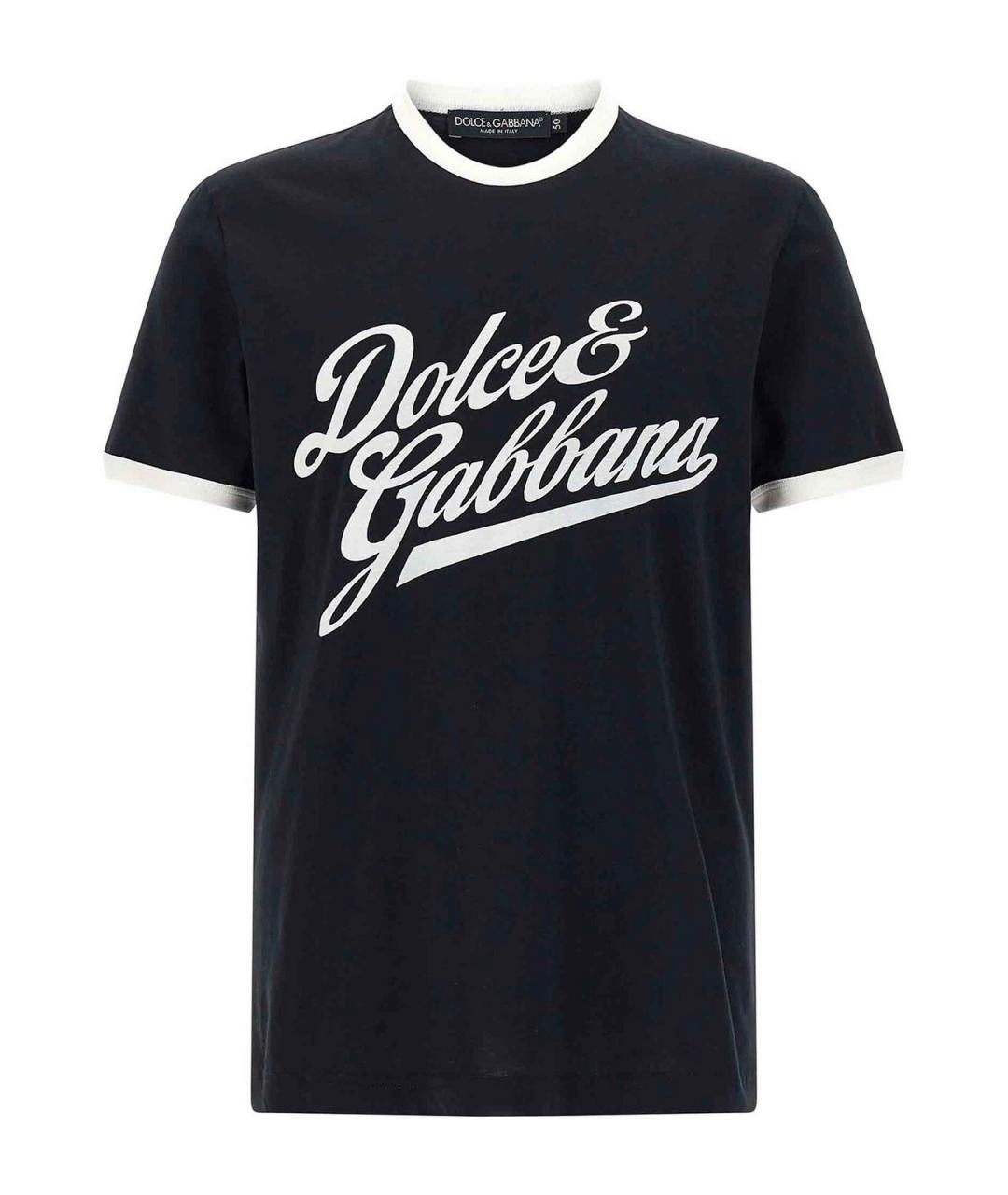 DOLCE&GABBANA Синяя футболка, фото 1