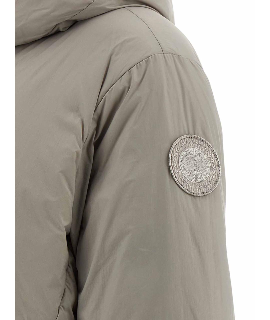 CANADA GOOSE Серая полиэстеровая куртка, фото 4