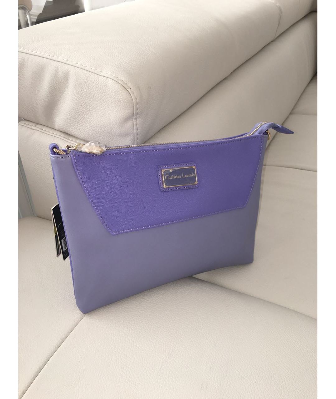 CHRISTIAN LACROIX Фиолетовая сумка тоут из искусственной кожи, фото 5