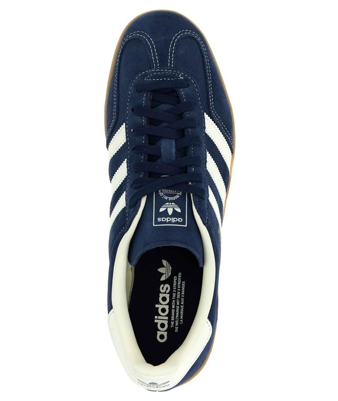 ADIDAS Синие замшевые низкие кроссовки / кеды, фото 4