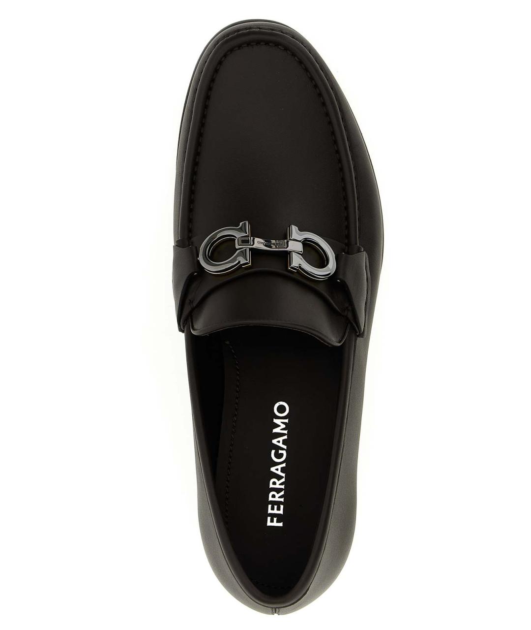 FERRAGAMO Коричневые резиновые лоферы, фото 4