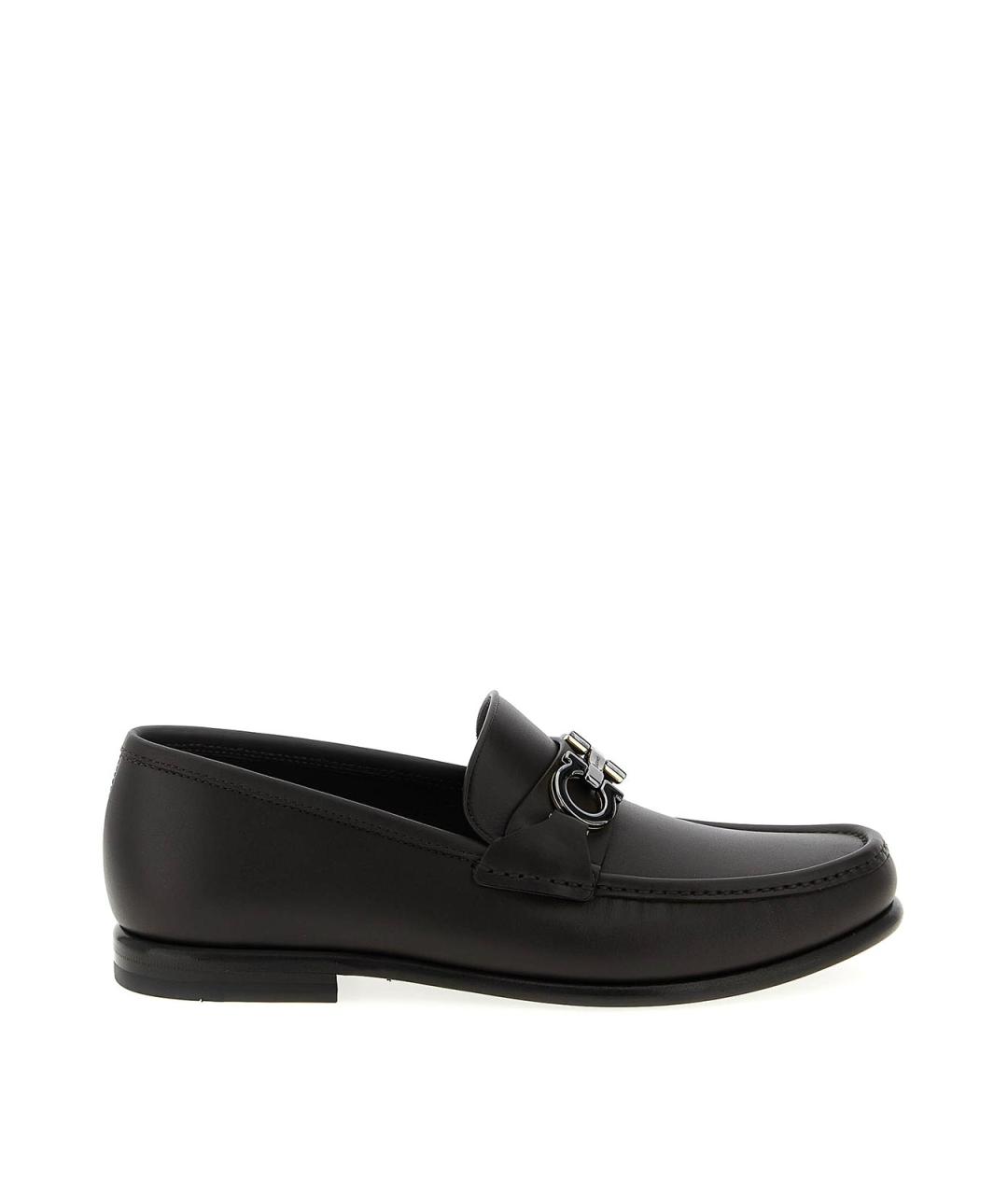 FERRAGAMO Коричневые резиновые лоферы, фото 1