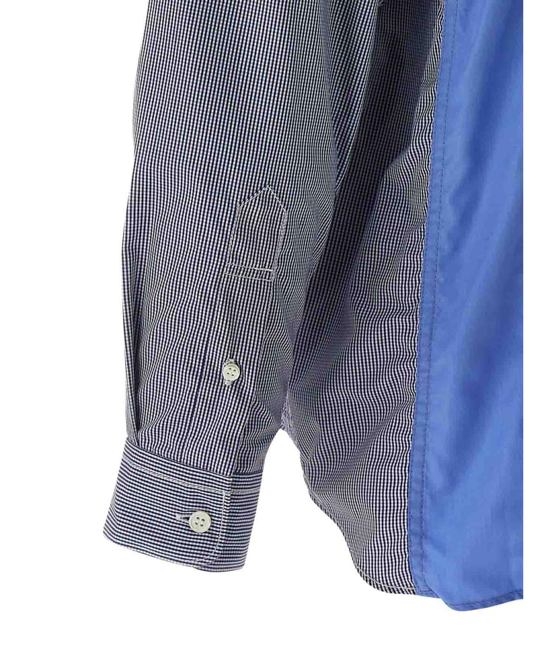 COMME DES GARÇONS HOMME PLUS Синяя хлопковая кэжуал рубашка, фото 4
