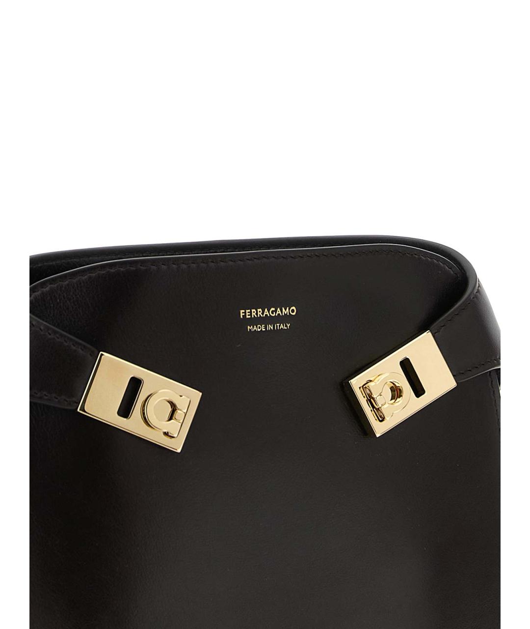FERRAGAMO Коричневая кожаная поясная сумка, фото 3