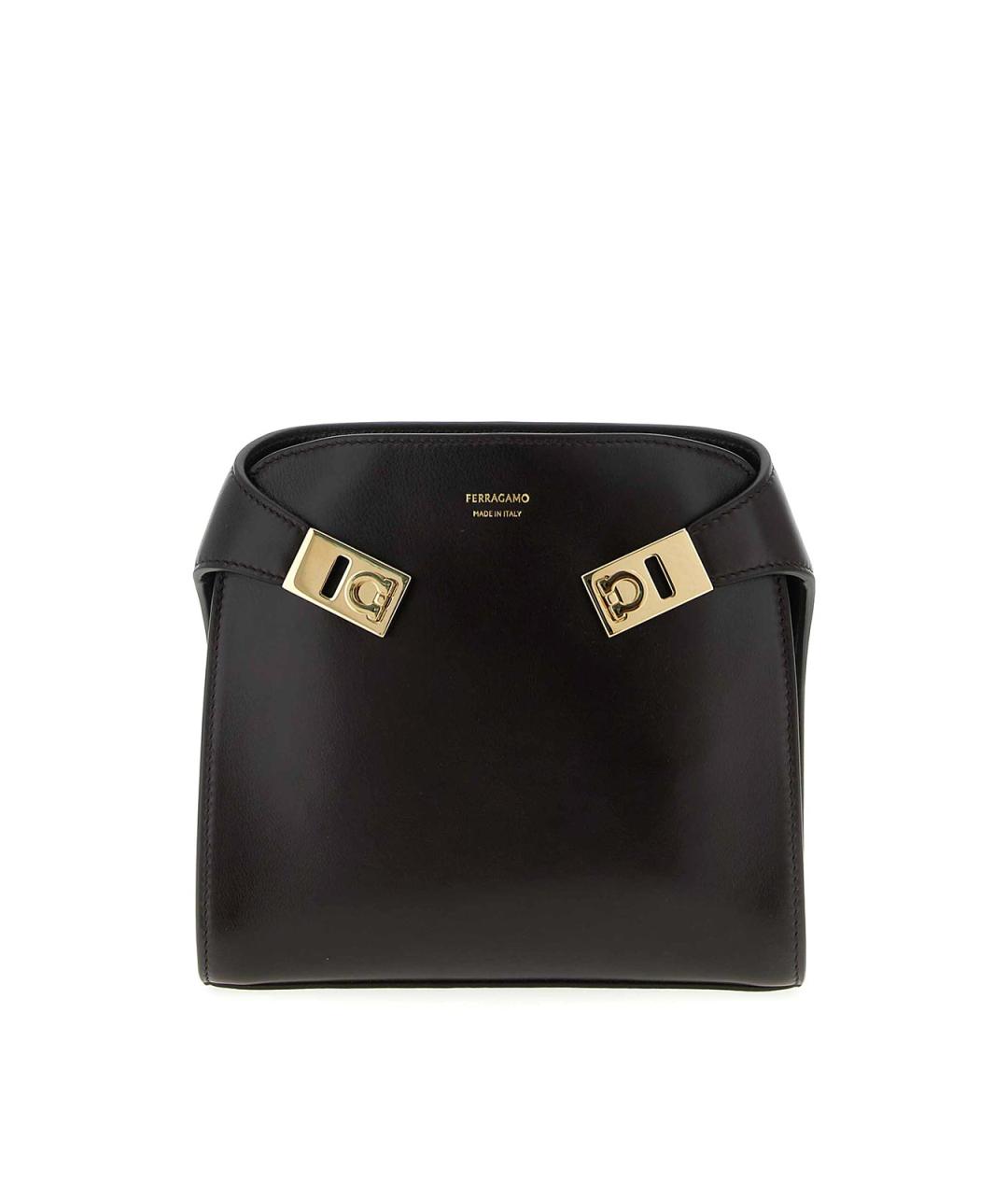 FERRAGAMO Коричневая кожаная поясная сумка, фото 1
