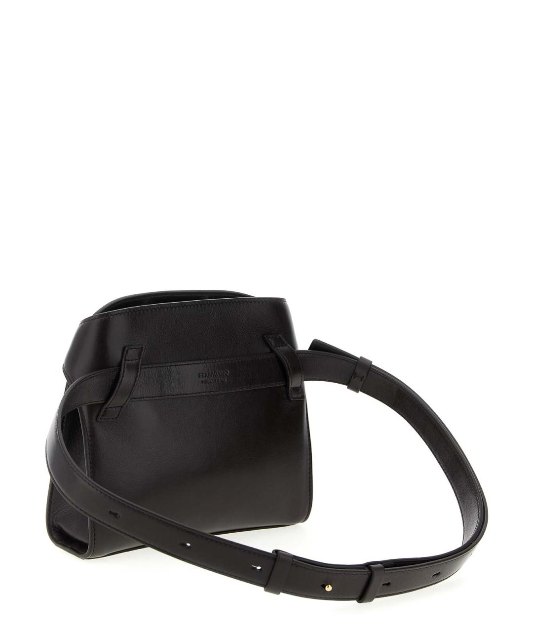 FERRAGAMO Коричневая кожаная поясная сумка, фото 2