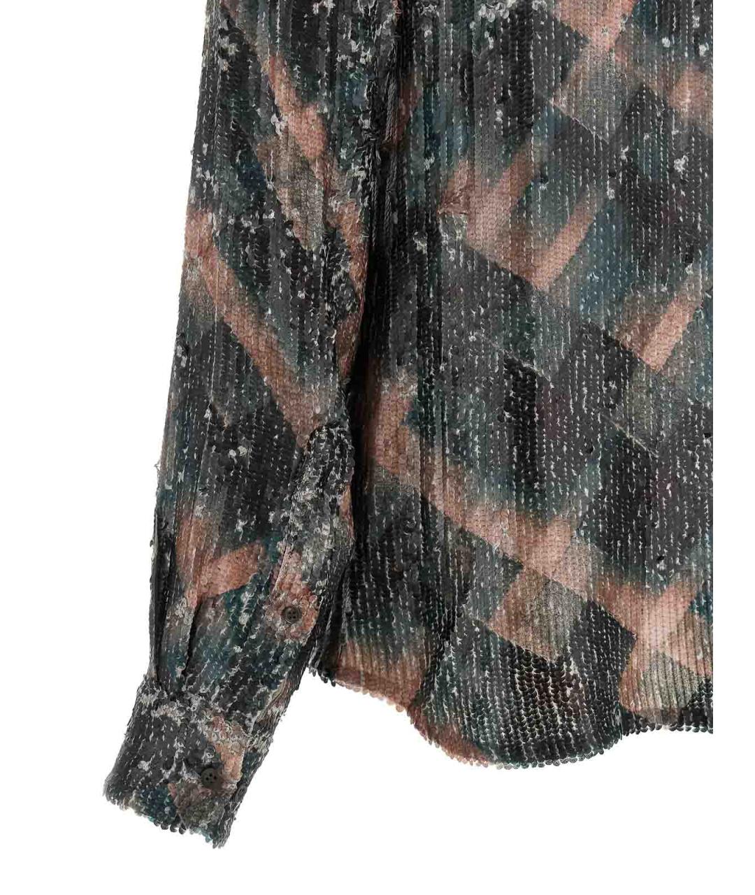 DRIES VAN NOTEN Зеленая вискозная рубашка, фото 4