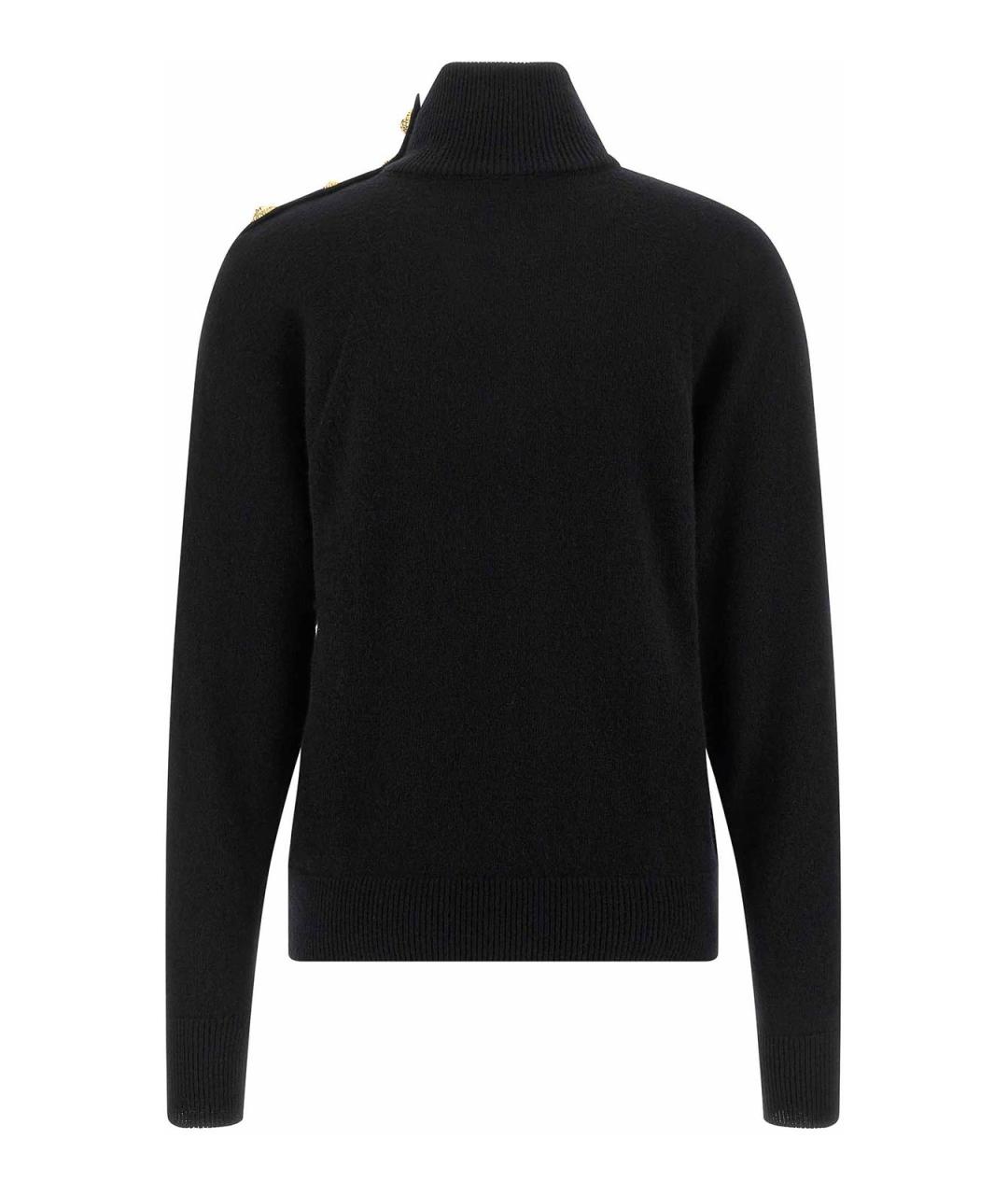 BALMAIN Черный шерстяной джемпер / свитер, фото 2