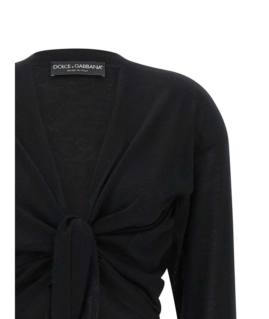 DOLCE&GABBANA Черный кашемировый кардиган, фото 3