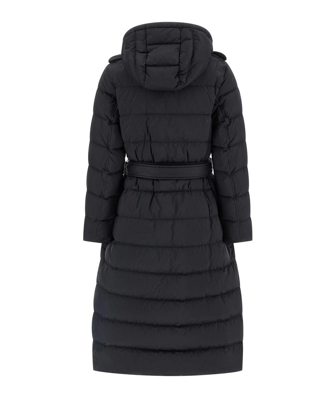 BURBERRY Черный полиамидовый пуховик, фото 3