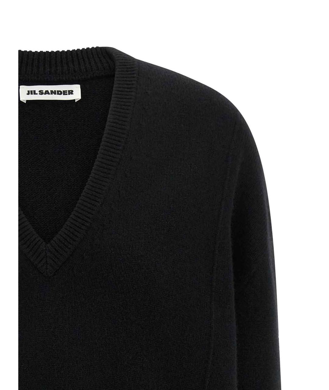 JIL SANDER Черный кашемировый джемпер / свитер, фото 3