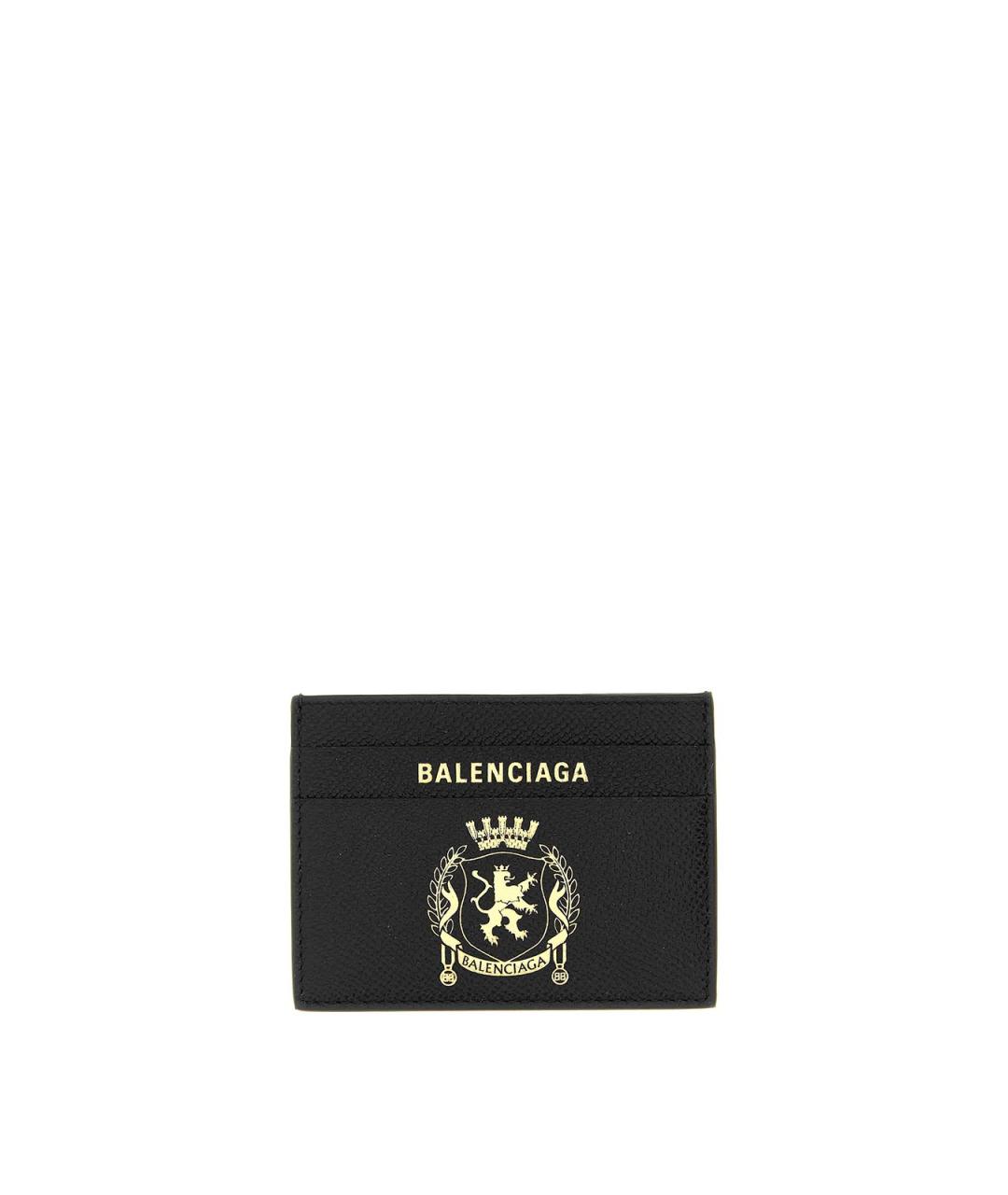 BALENCIAGA Черный кожаный кардхолдер, фото 1