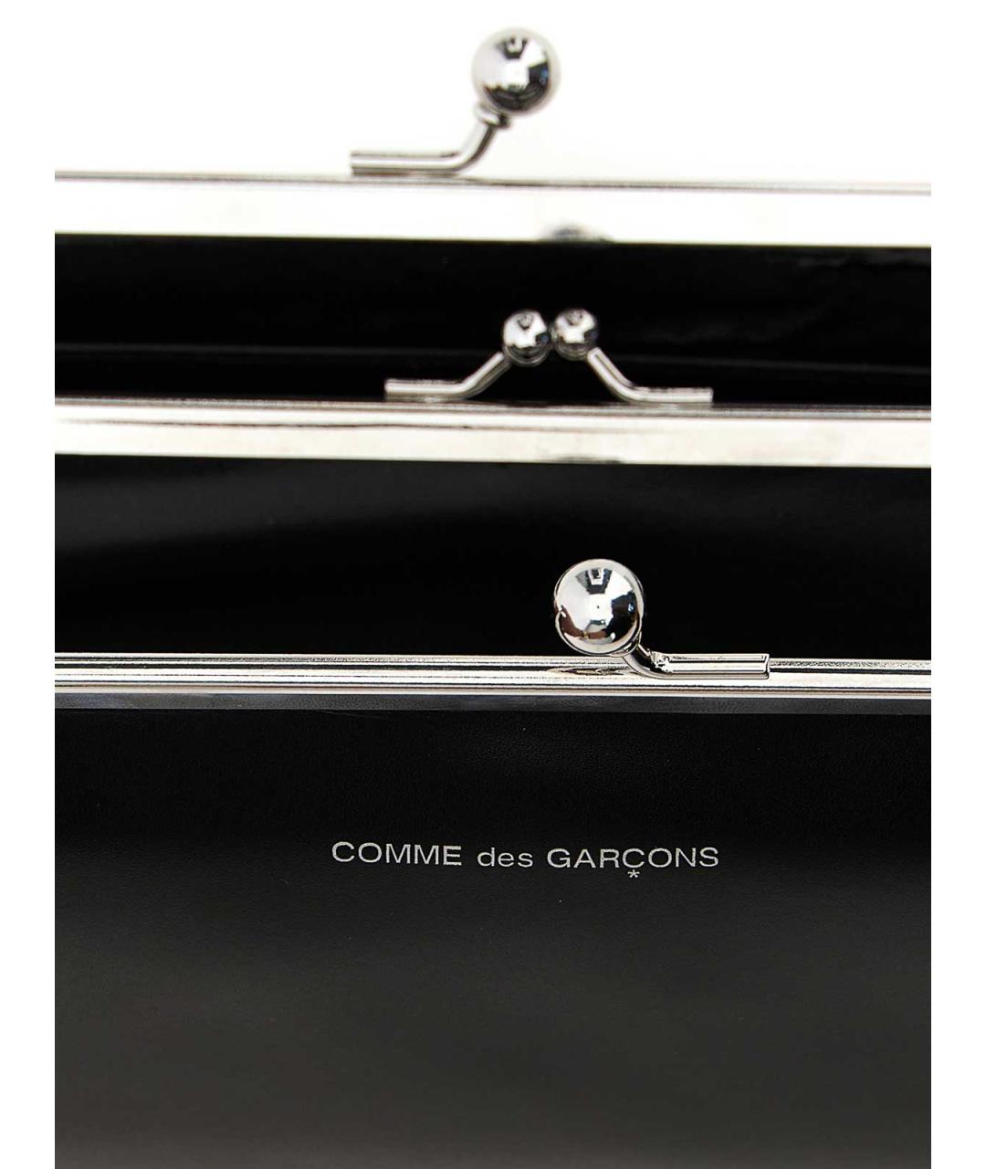 COMME DES GARÇONS WALLET Черный кожаный кошелек, фото 4
