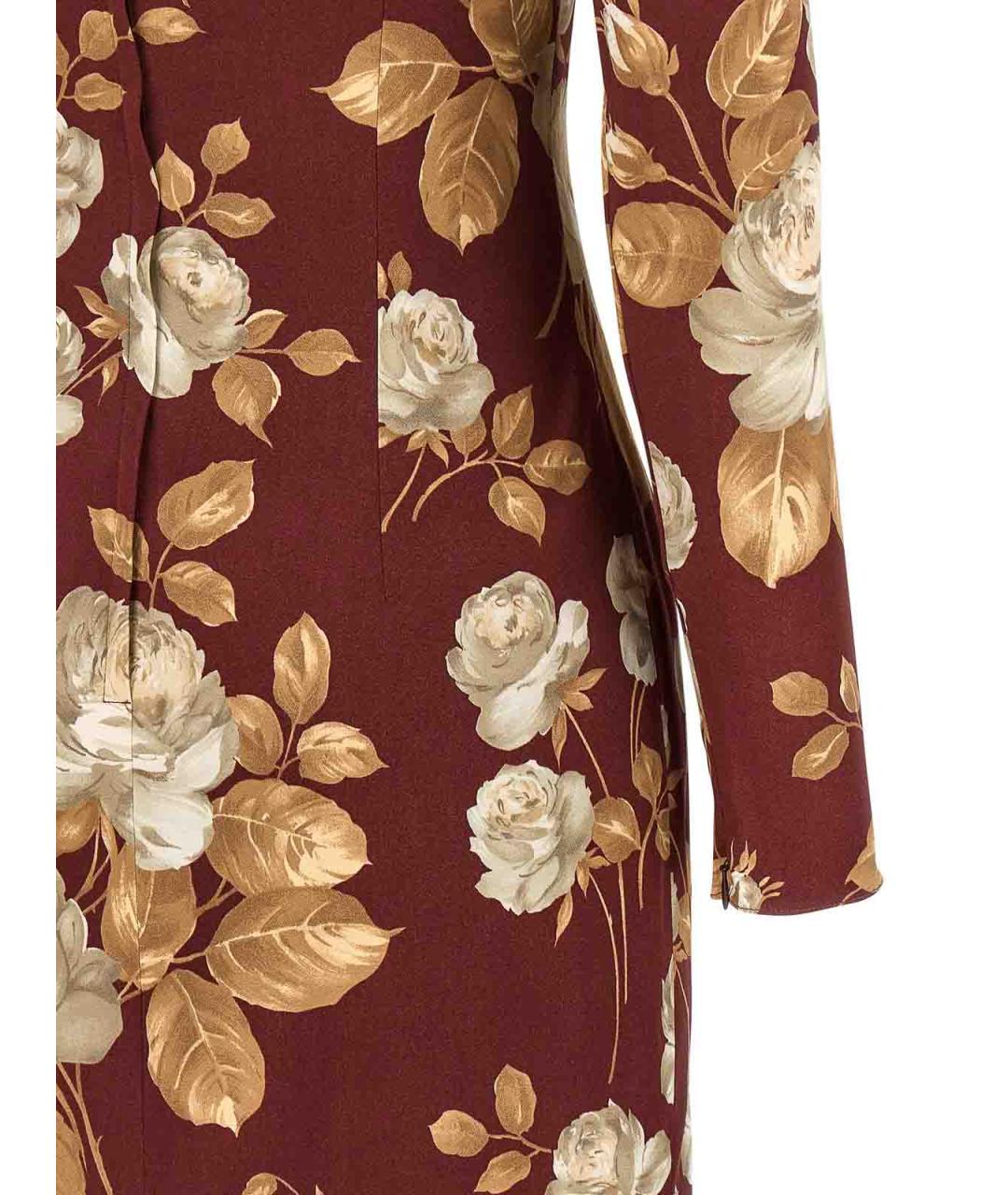 DOLCE&GABBANA Мульти шелковое повседневное платье, фото 4