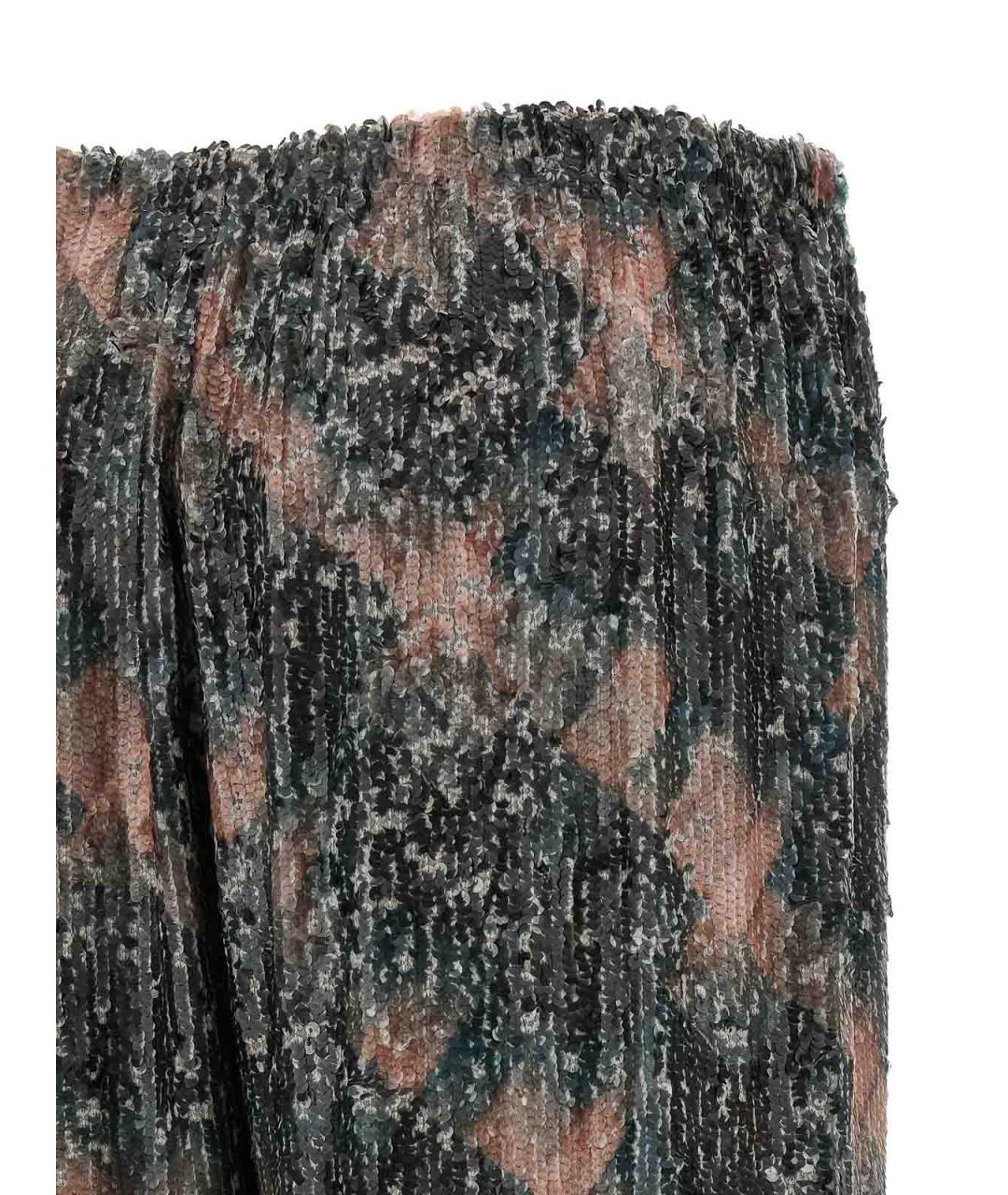 DRIES VAN NOTEN Мульти вискозные прямые брюки, фото 4