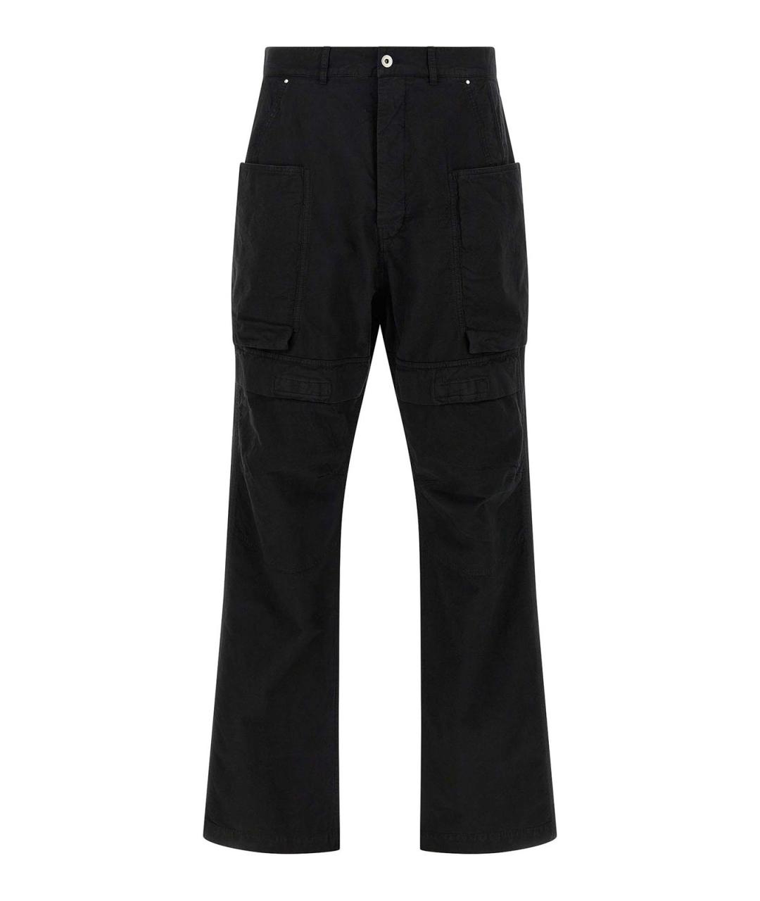 RICK OWENS DRKSHDW Черные хлопковые повседневные брюки, фото 1